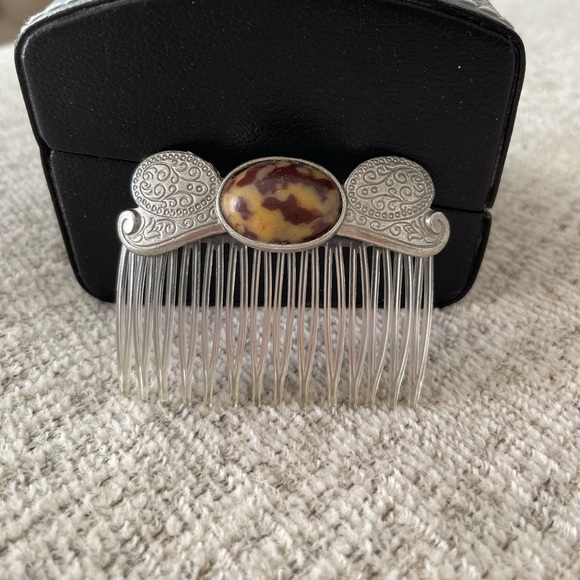 Vintage Silver Hair Comb - Picture 2 of 3